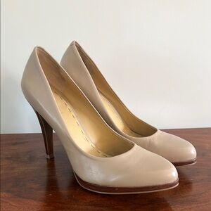 Nine West Tan Leather Heels